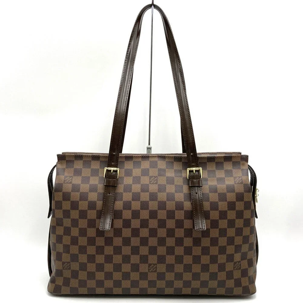 LOUIS VUITTON Authentic Brown Damier Canvas Shoulder Bag - Picture 7 of 12